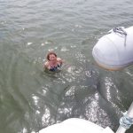 Anbaden auf Spiekeroog - noch ist das Wasser kalt