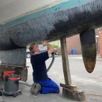 Philipp mit dem Schaber