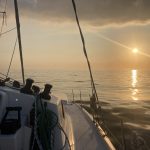 Fahrt in die erste Nacht auf See