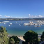 Blick auf den Hafen von Baiona