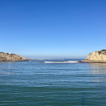 Brechende Wellen in der Einfahrt