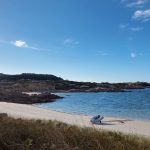 am Strand der Isla Salvora