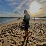 Die Sandbank kurz vor Hochwasser