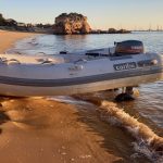 Anlanden mit dem Beiboot