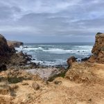 erster Blick in Richtung der Klippen