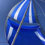 Unter Parasailor geht es vorwärts