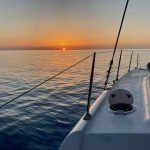 Sonnenuntergang vor Anker