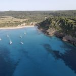 Drohnenaufnahme Cala Algaierens