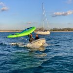 Probefahrt mit dem Dinghi...