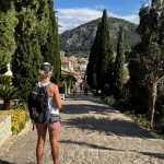 Auf dem Weg die Treppe hoch...