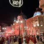 Im Dunkeln dann auch mit Feuerwerk