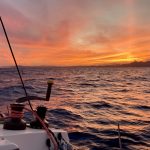 Sonnenuntergang auf See