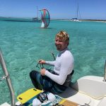 Kitestart vom Boot aus