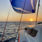 Sonnenuntergang auf See