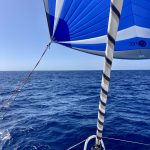 Die Segel sind eingezogen