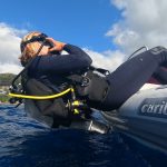 Tauchen vom Dinghi aus