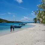 Am Strand auf den Cays