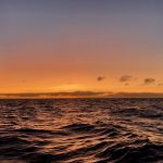 Sonnenuntergang auf See