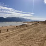 Sandpiste zurück zum Ankerplatz