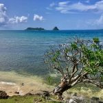 Blick auf vorgelagerte Inseln und Riffe