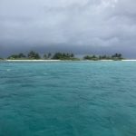 Ein Sturm zieht über Sandy Island auf