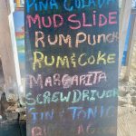 Das Menü der Strandbar