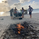 Lagerfeuer am Hog Cay Yacht Club