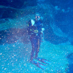 Felsvorsprung im Blue Hole