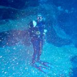 Felsvorsprung im Blue Hole