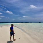 Spaziergang auf der Sandbank