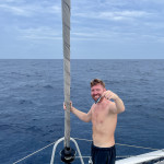 fliegender Fisch im Netz